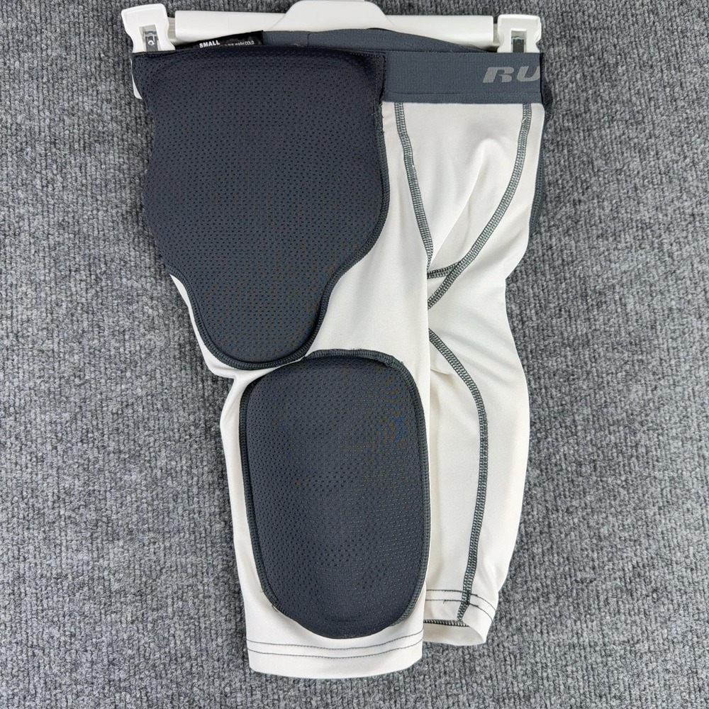 Russell Athletic Football Thigh Pad Girdle Shorts Mens Small White Foam Padded